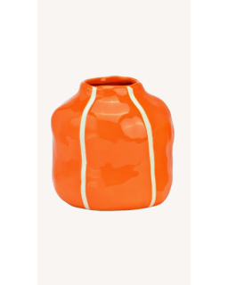 VASE ORANGE FLEUR SECHEES Ø12