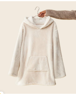 PULL PLAID CREME S/M