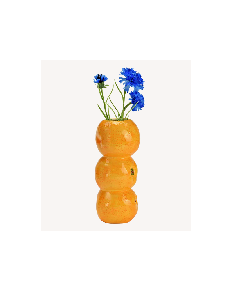 VASE ORANGE H22CM
