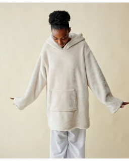 PULL PLAID CREME S/M