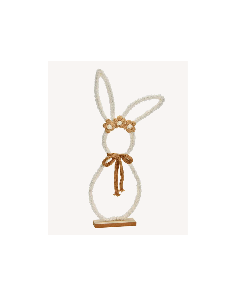 LAPIN H45CM LAINE-METAL