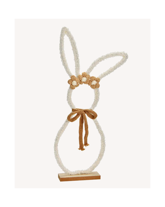 LAPIN H45CM LAINE-METAL