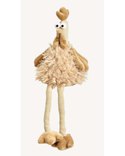 POULE BEIGE H40CM GRANDE JAMBE