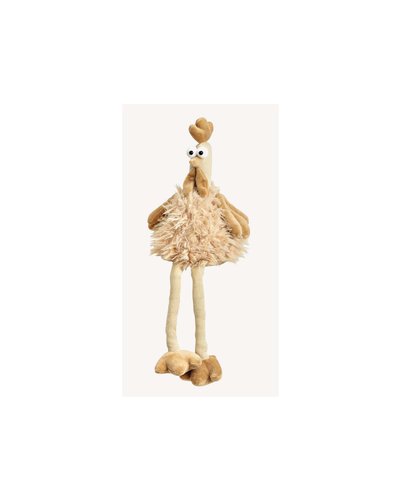 POULE BEIGE H40CM GRANDE JAMBE