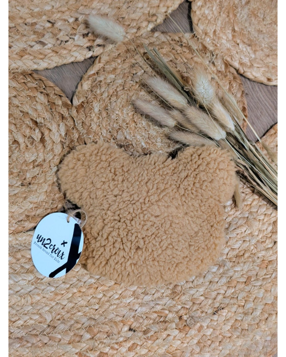 BOUILLOTE OURS GAZE CARAMEL