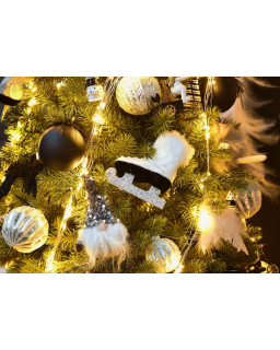 BOULE VERRE ARGENT Ø10