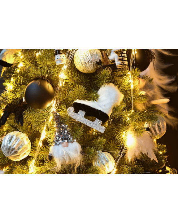 BOULE VERRE ARGENT Ø10