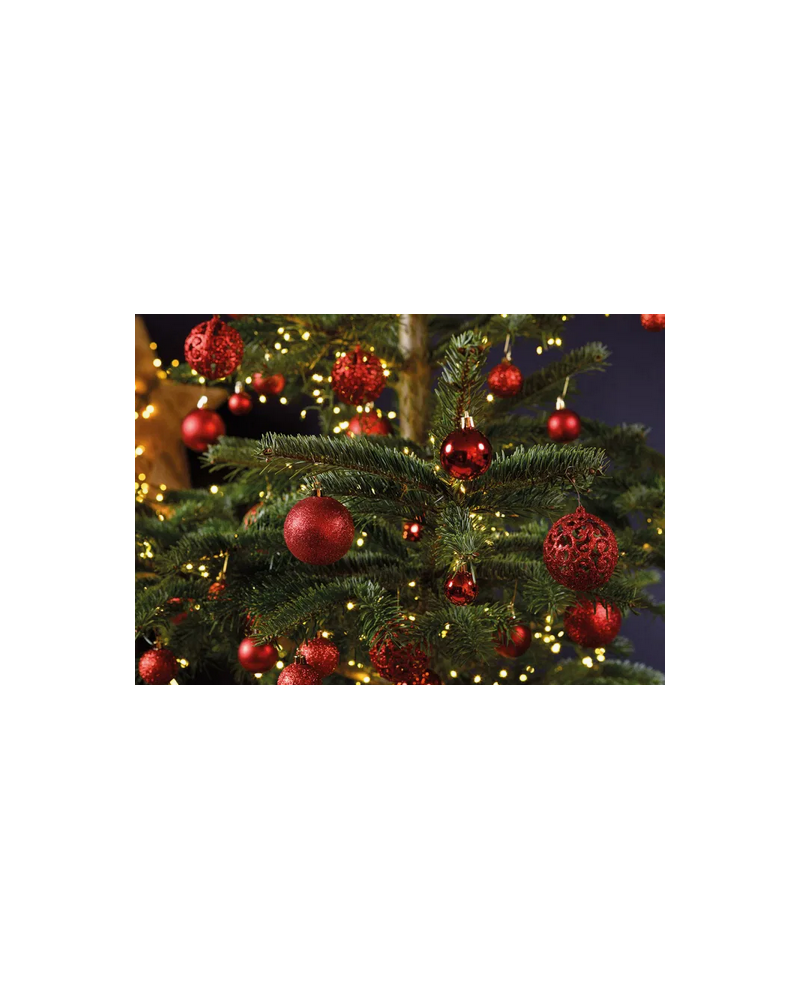 LOT 50 BOULES ROUGE Ø3/4/6