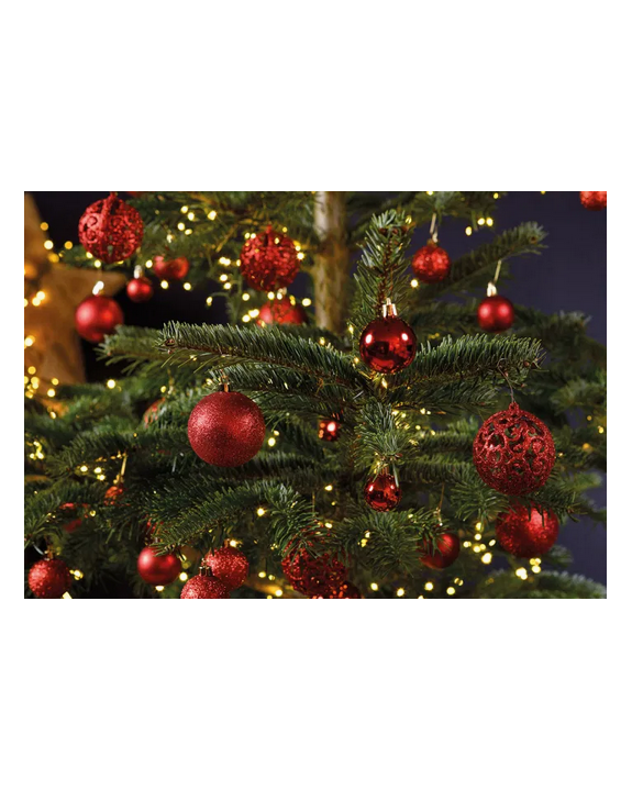 LOT 50 BOULES ROUGE Ø3/4/6