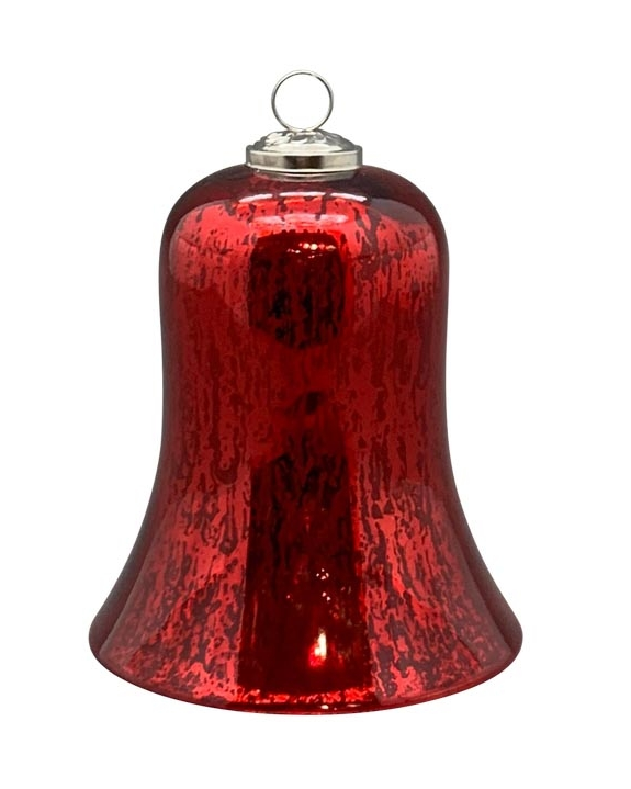 CLOCHE VERRE ROUGE H15