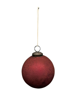 BOULE VERRE ROUGE Ø12