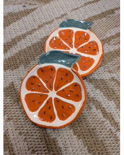 ASSIETTE ORANGE Ø15CM