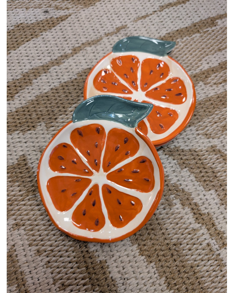 ASSIETTE ORANGE Ø15CM