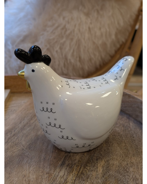 POULE PORCELAINE H13.3