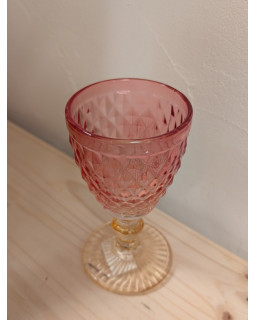 VERRE A PIED Ø8XH15.5 ROSE DEG