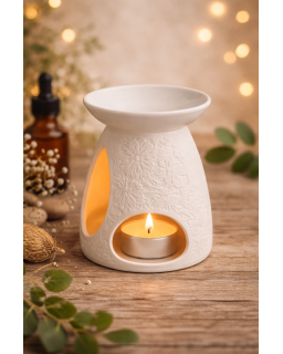 BRÛLEUR H12.5CM PORCELAINE