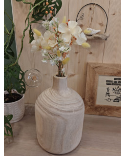 VASE Ø20XH30 BOUTEILLE BOIS