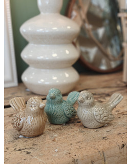 OISEAU 12X7X8 PORCELAINE