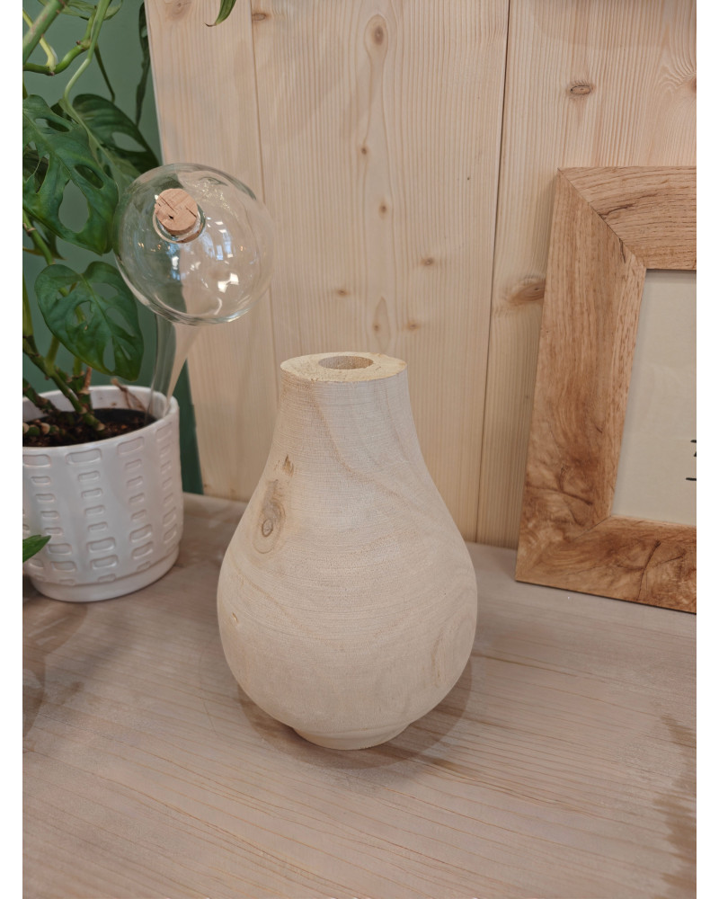 VASE Ø14XH20 GOUTTE BOIS