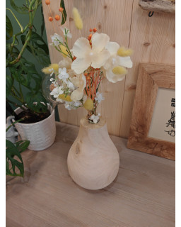 VASE Ø14XH20 GOUTTE BOIS