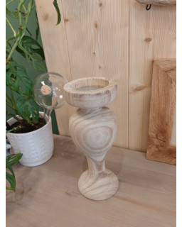 BOUGEOIR EN BOIS Ø11XH27