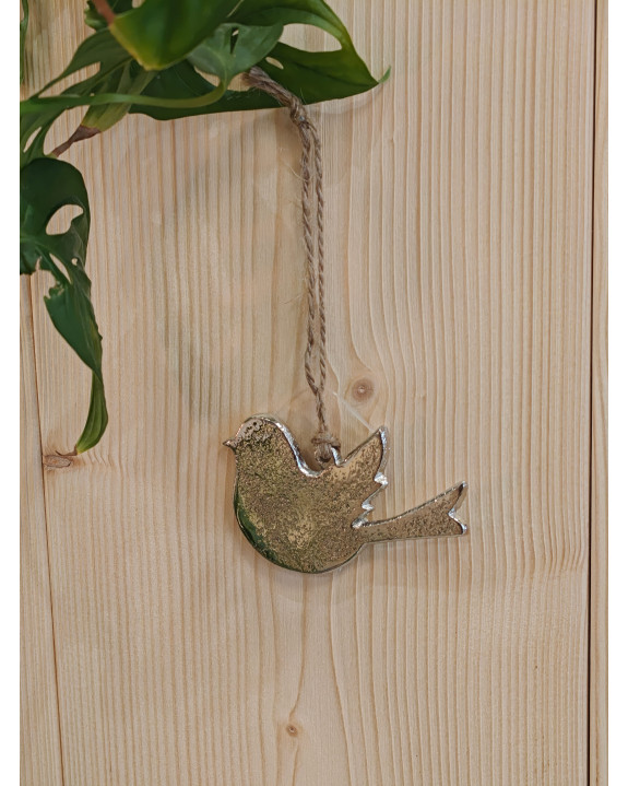 SUSP. OISEAU ARGENT ALU