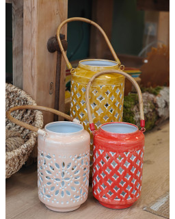 LANTERNE ROUGE H 24 CM