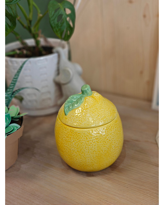 BOITE CITRON Ø10X12 CERAM.