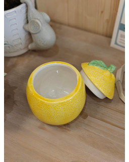 BOITE CITRON Ø10X12 CERAM.
