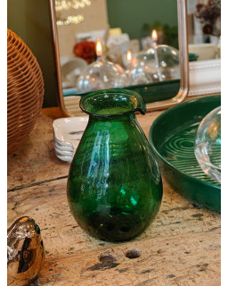 VASE VINTAGE GREEN H 16CM