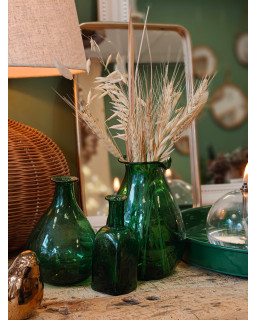 VASE VINTAGE GREEN H 16CM