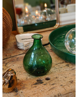 MINI VASE VINTAGE GREEN H 13,5CM