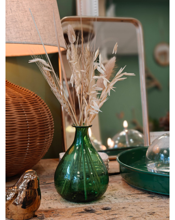 MINI VASE VINTAGE GREEN H 13,5CM