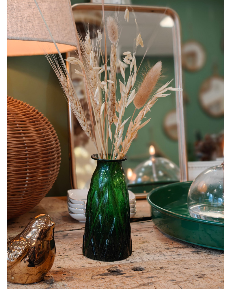 MINI VASE VINTAGE GREEN H 13,5CM