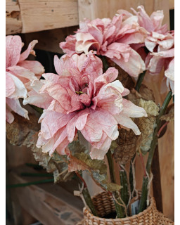 DAHLIA 66CM ROSE ANTIQUE