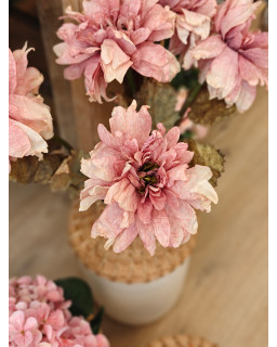 DAHLIA 66CM ROSE ANTIQUE