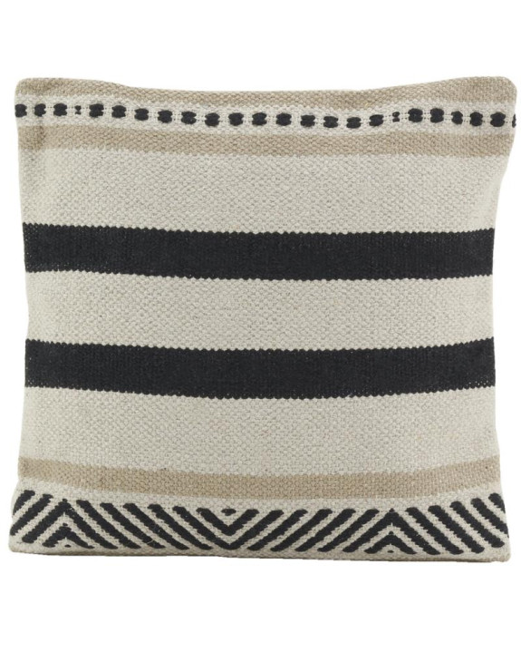 COUSSIN COTON/NOIR 45X45
