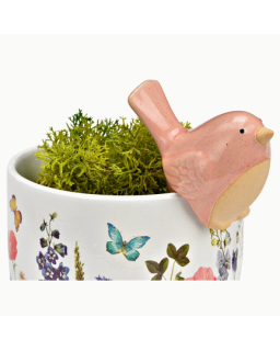 OISEAU DECO POT PLANTE