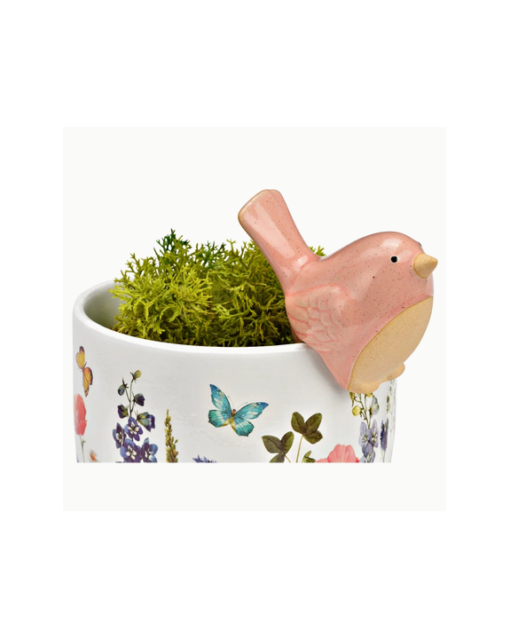 OISEAU DECO POT PLANTE