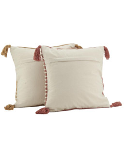 COUSSIN TUFTE JAUNE