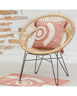 COUSSIN TUFTE ROUGE