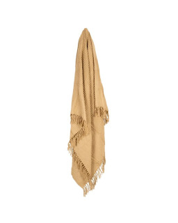 PLAID COTON BEIGE 130X170
