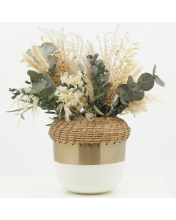 VASE H19Ø18 ROND METAL LAQUE