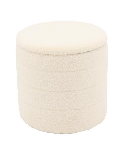 POUF/COFFRE BOUCLETTE Ø36H36