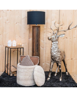 POUF/COFFRE LAINE Ø36H36