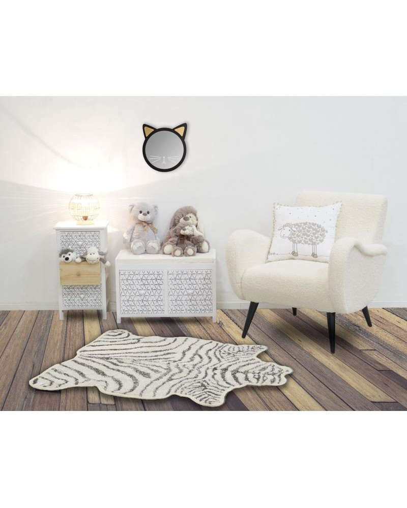 TAPIS COTON ZEBRE 100X130