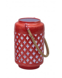 LANTERNE ROUGE H 24 CM