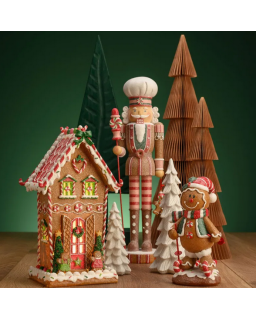 SAPIN PAPIER H30CM BEIGE