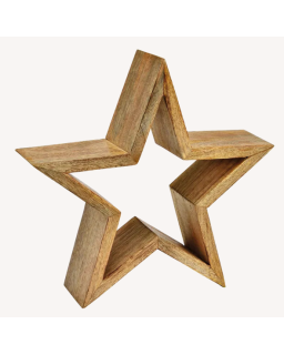 ETOILE BOIS H33 CM
