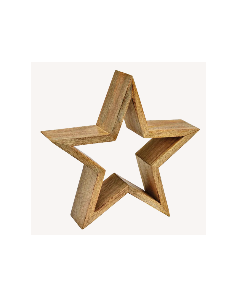 ETOILE BOIS H33 CM